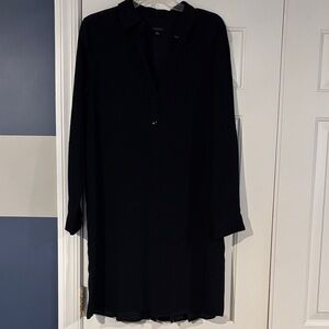 Ann Taylor Classic Black Long Sleeve Dress